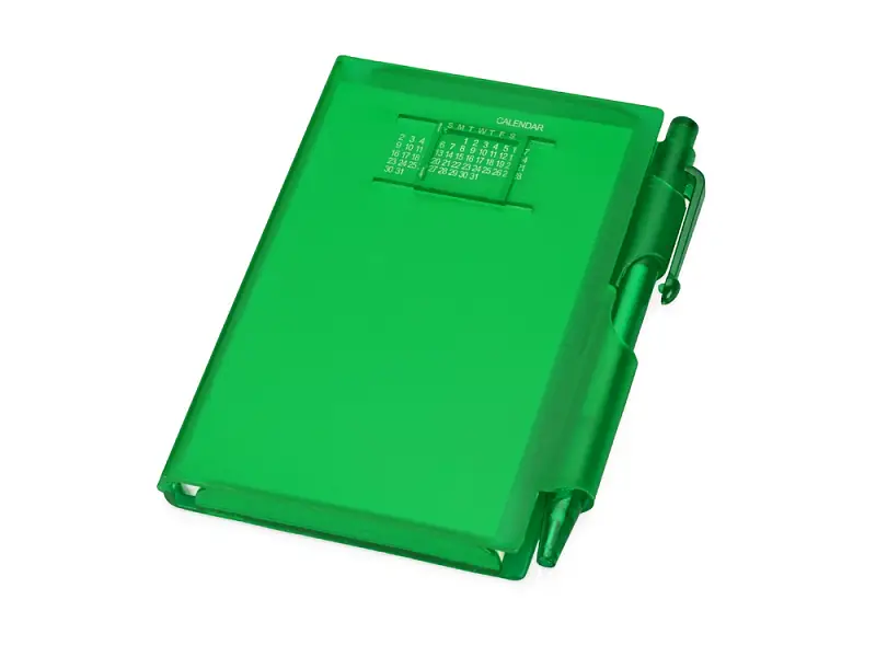Записная книжка Альманах с ручкой, зеленый - 789523