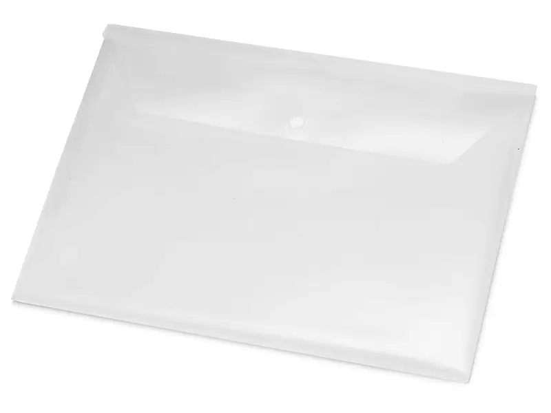 Папка-конверт А4 с кнопкой, прозрачный