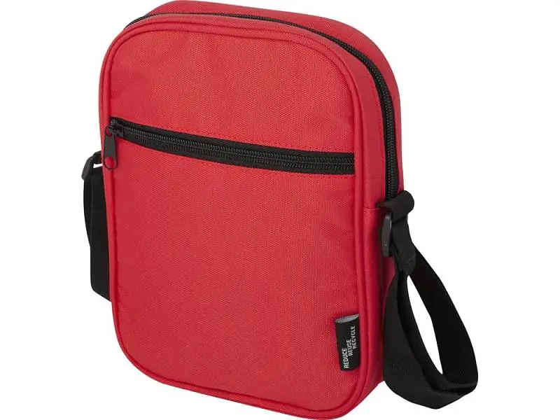 Byron сумка через плечо из переработанных материалов по стандарту GRS объемом 2 л - Красный - 13005321