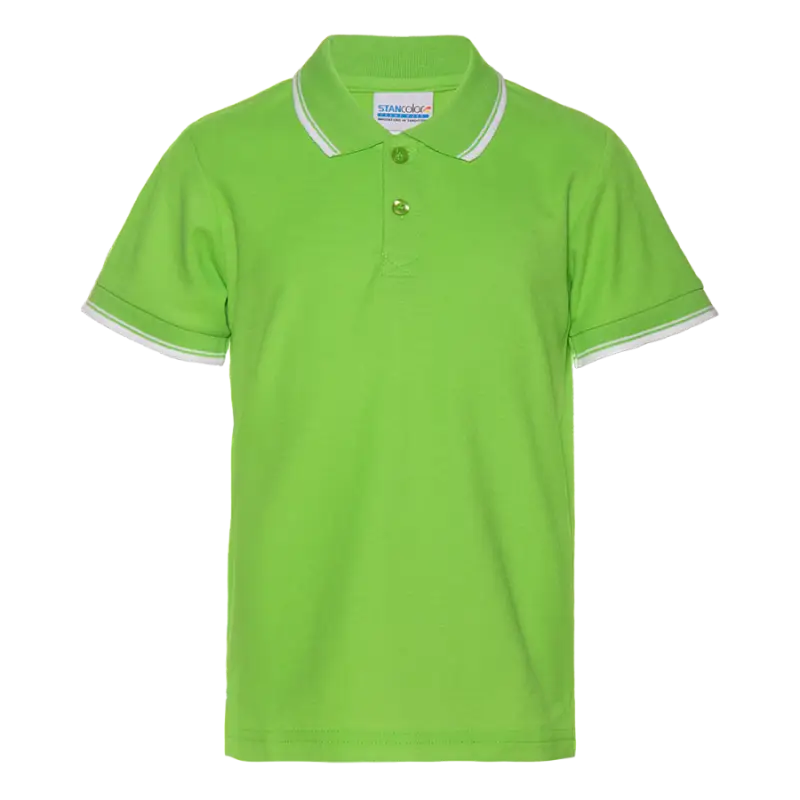 Рубашка поло детская 04TJ_Ярко-зелёный (26) (12 лет/12) - 47970