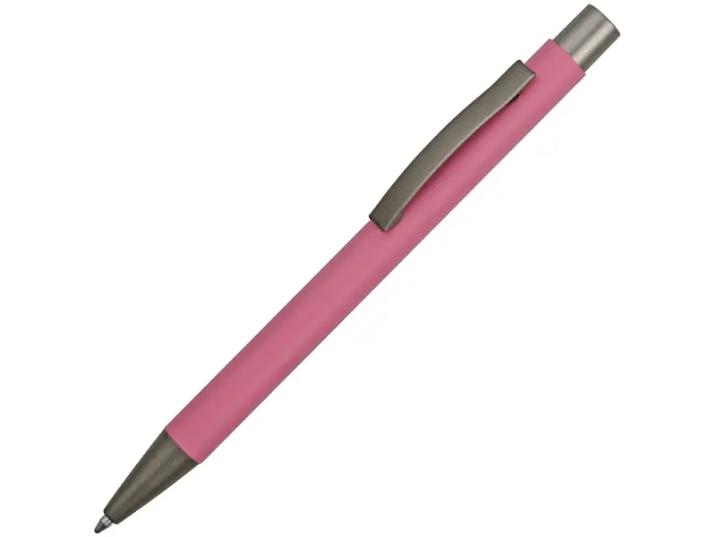 Ручка металлическая soft touch шариковая Tender, фуксия - 18341.11