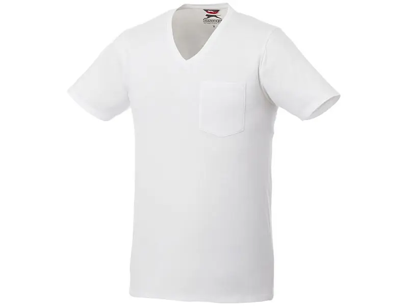 Мужская футболка Gully с коротким рукавом и кармашком, белый - 3302301XS
