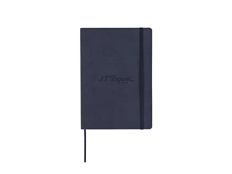 Блокнот Notebook, синяя искуcственная кожа с логотипом Dupont, формат А5, бумага: линованная
