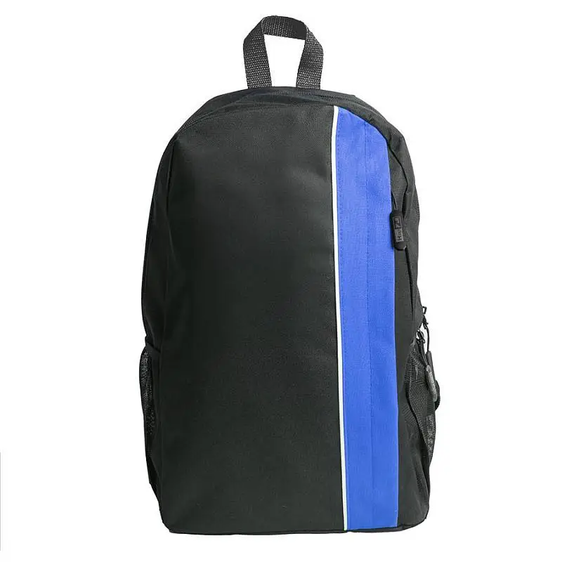 Рюкзак PLUS, чёрный/синий, 44 x 26 x 12 см, 100% полиэстер 600D - 16784/35/24