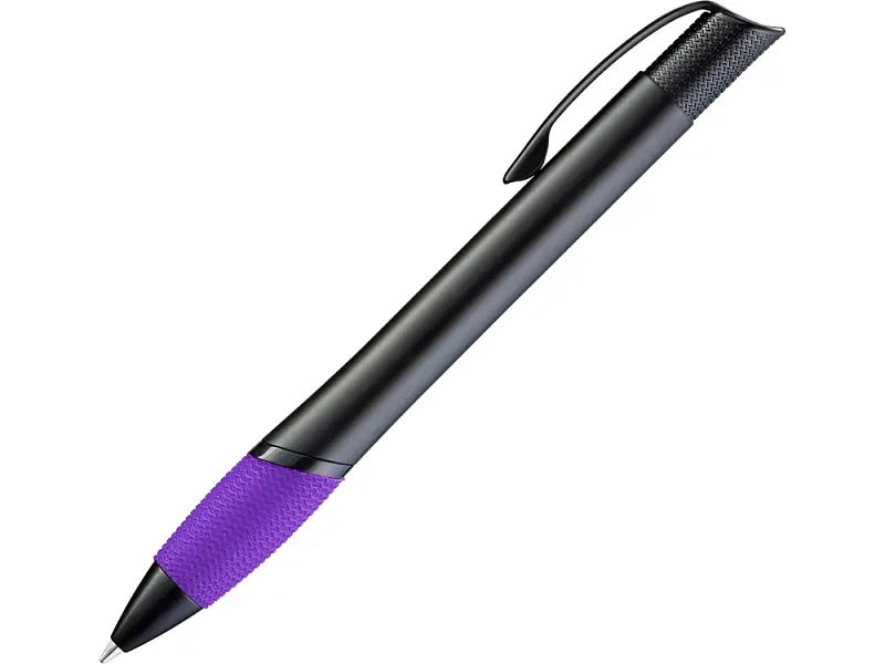Ручка шариковая металлическая OPERA M, фиолетовый/черный - 187900.10