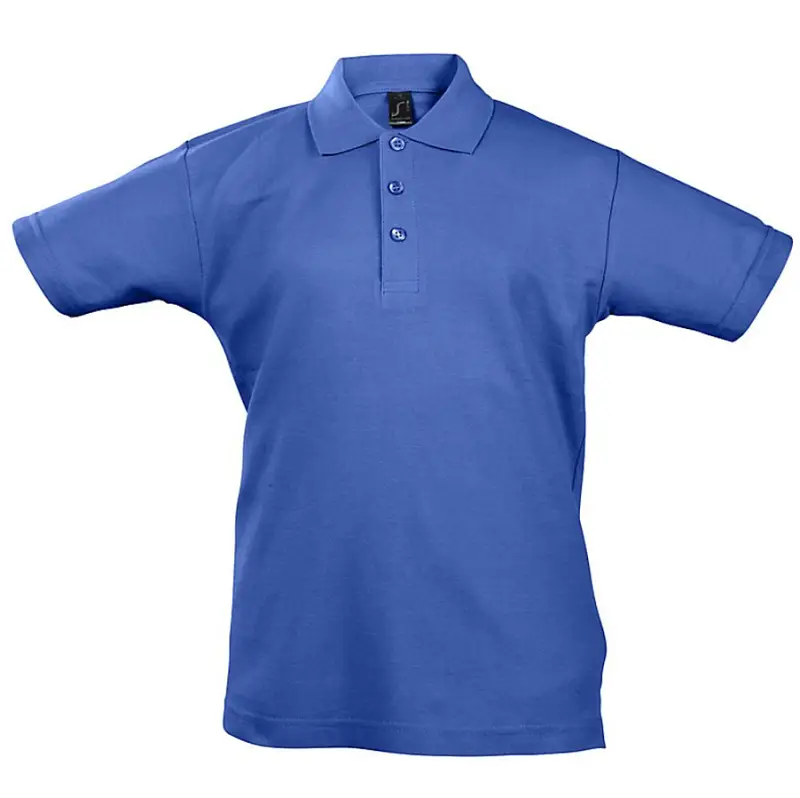Рубашка поло детская Summer II Kids, ярко-синяя, на рост 118-128 см - 5565.444