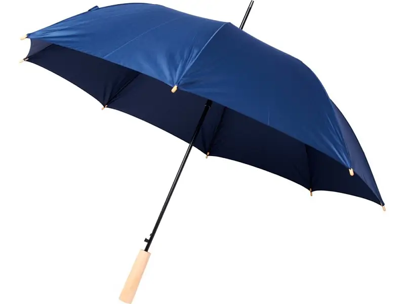 23-дюймовый автоматический зонт Alina из переработанного ПЭТ-пластика, темно-синий - 10940003