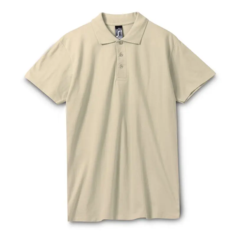 Рубашка поло мужская Spring 210 бежевая, размер S - 1898.101