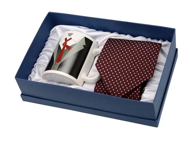 Набор: кружка и галстук Утро джентльмена - 875901