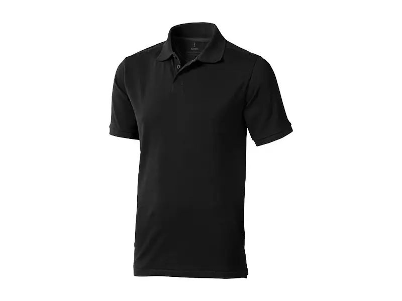 Calgary мужская футболка-поло с коротким рукавом, черный - 3808099XS