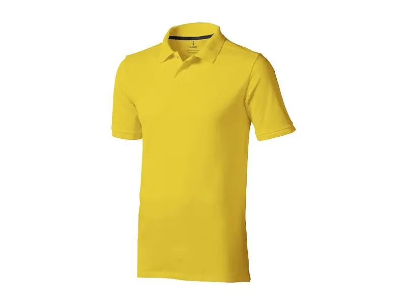 Calgary мужская футболка-поло с коротким рукавом, желтый - 3808010XS