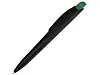 Ручка шариковая пластиковая Stream, черный/зеленый