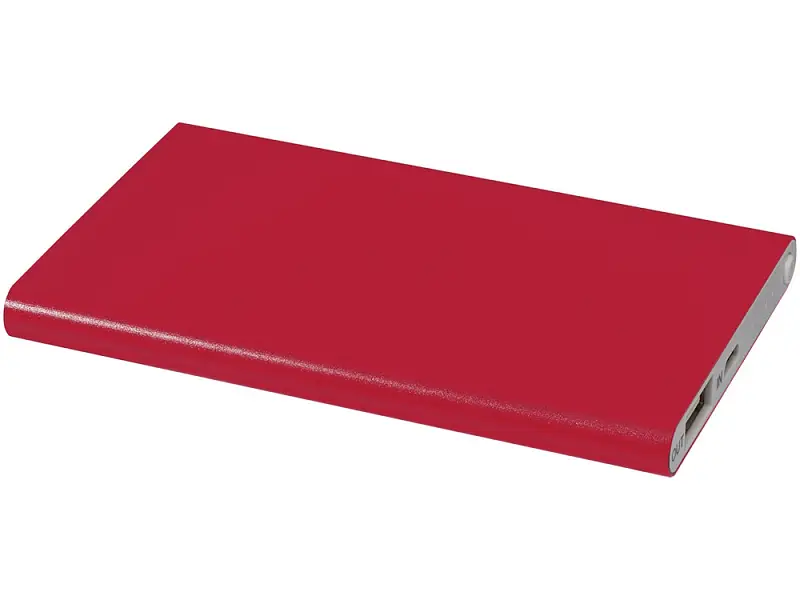Алюминиевый повербанк Pep емкостью 4000 мА/ч, красный - 13424504