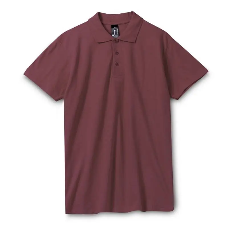 Рубашка поло мужская Spring 210 бордовая, размер S - 1898.551