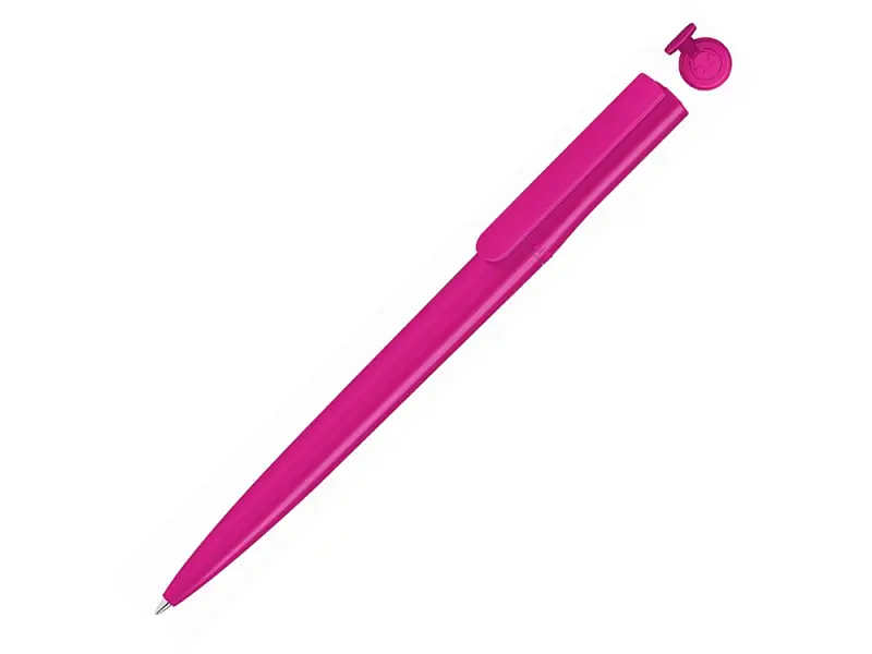 Ручка шариковая пластиковая RECYCLED PET PEN switch, синий, 1 мм, розовый - 187952.16