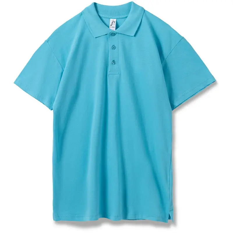 Рубашка поло мужская Summer 170 бирюзовая, размер XS - 1379.420