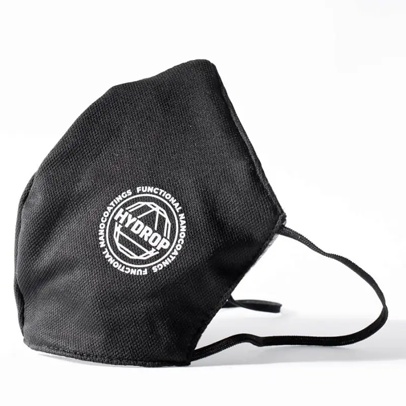 Бесклапанная фильтрующая маска RESPIRATOR 800 HYDROP черная с логотипом в фирменном пакете - 80000/55