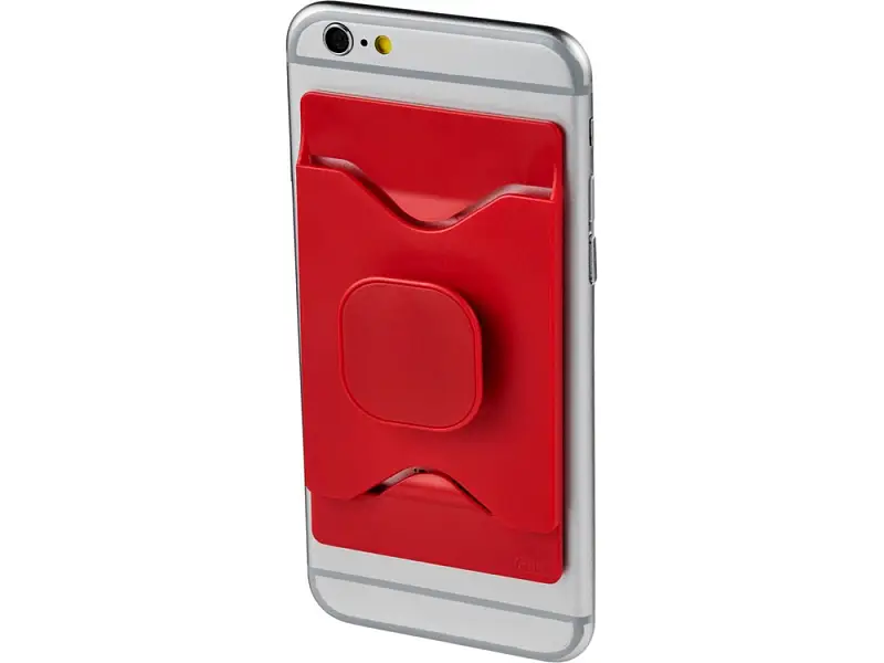 Держатель для мобильного телефона Purse с бумажником, красный - 13510403