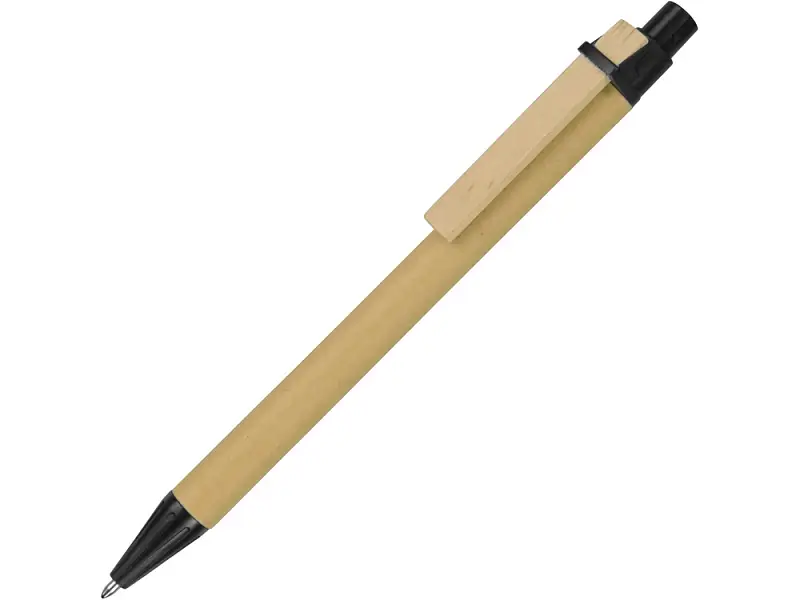 Ручка шариковая Salvador, натуральный/черный, черные чернила - 10612300