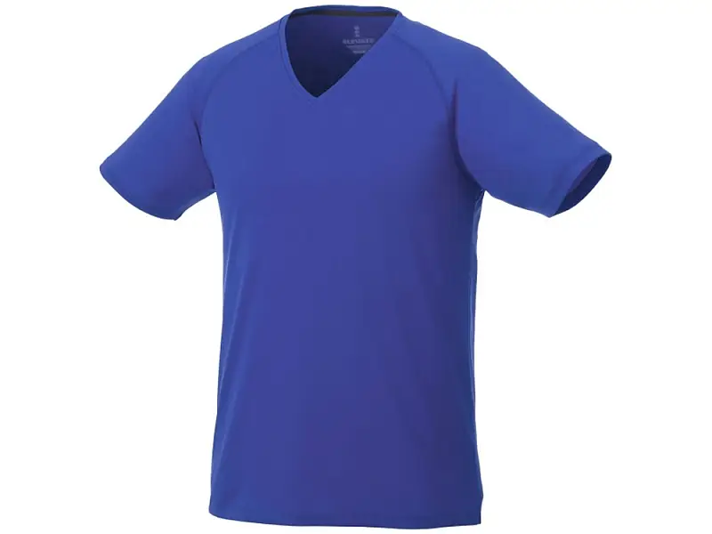 Модная мужская футболка Amery с коротким рукавом и V-образным вырезом, синий - 3902544XS