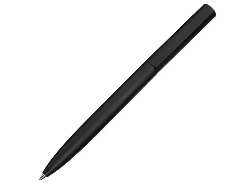Шариковая металлическая ручка Minimalist софт-тач, черная