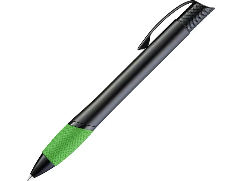 Ручка шариковая металлическая OPERA M, зеленый/черный - 187900.06