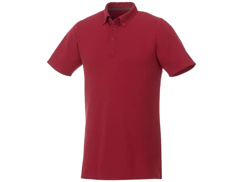Мужская футболка поло Atkinson с коротким рукавом и пуговицами, красный - 3810425XS