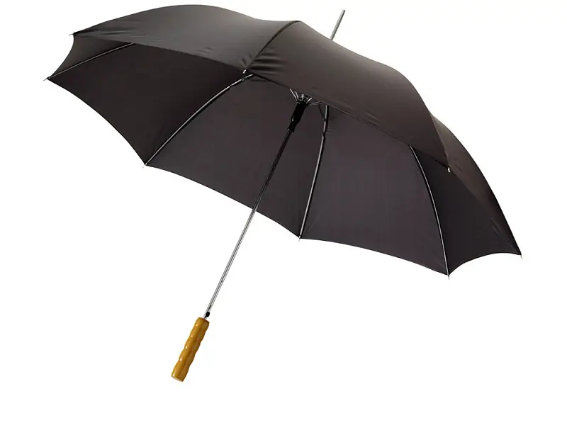 Зонт-трость Lisa полуавтомат 23, черный - 19547903