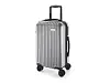 BRUGES. Чемодан на колесах из ABS и PET, Сатин серебро