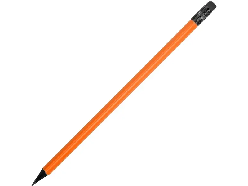 Карандаш чернографитовый трехгранный Blackie 3D, оранжевый - 313908