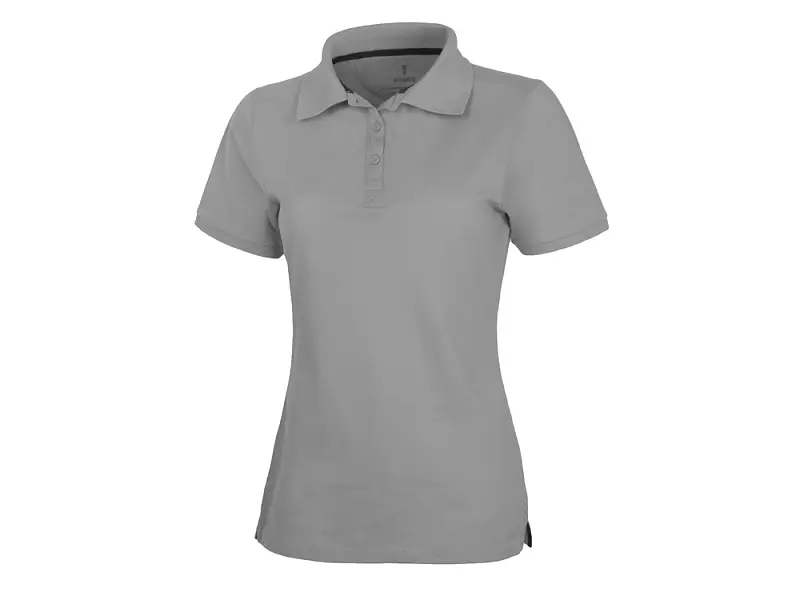 Calgary женская футболка-поло с коротким рукавом, серый меланж - 3808196XS