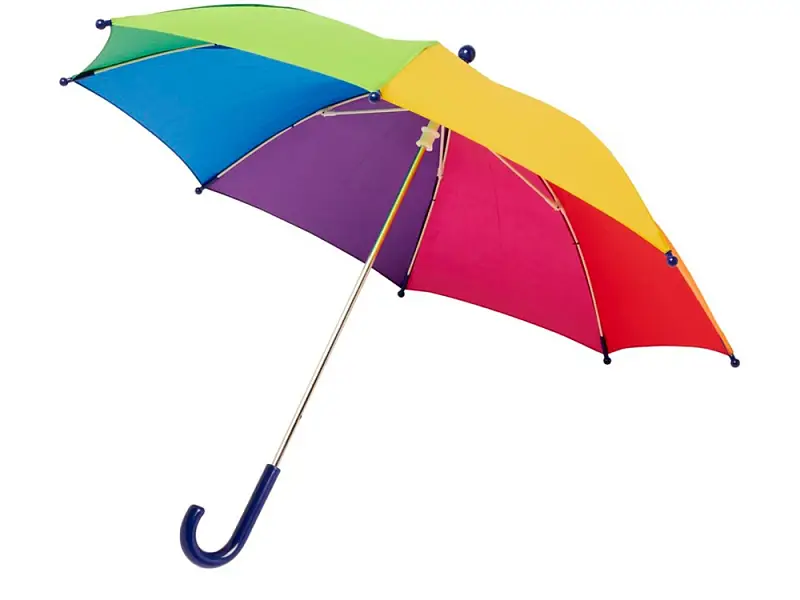Детский 17-дюймовый ветрозащитный зонт Nina,  радужный - 10940534