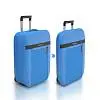 Чемодан складной Rollink Aura 55x40x20 см, 2 колеса, синий