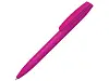 Шариковая ручка Coral Gum  с прорезиненным soft-touch корпусом и клипом., голубой