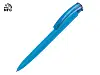 Ручка пластиковая шариковая трехгранная Trinity K transparent Gum soft-touch с чипом передачи инфо, розовый