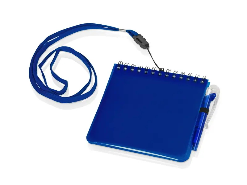 Блокнот А6 Журналист с ручкой, синий - 789402
