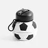 Складная бутылка для воды Football Flex, 8,5x8,5x18,5/10,5 см