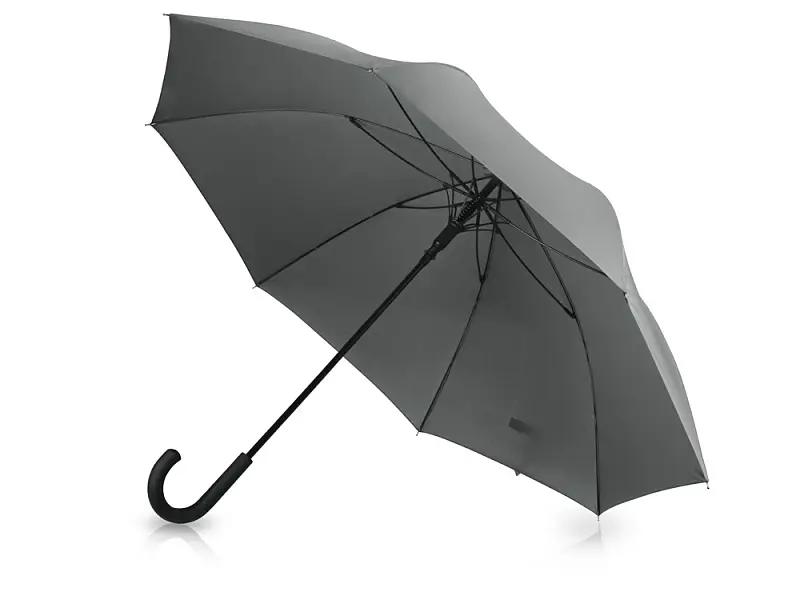 Зонт-трость Lunker с большим куполом (d120 см), серый - 908108