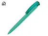 Ручка пластиковая шариковая трехгранная Trinity K transparent Gum soft-touch с чипом передачи инфо, синий