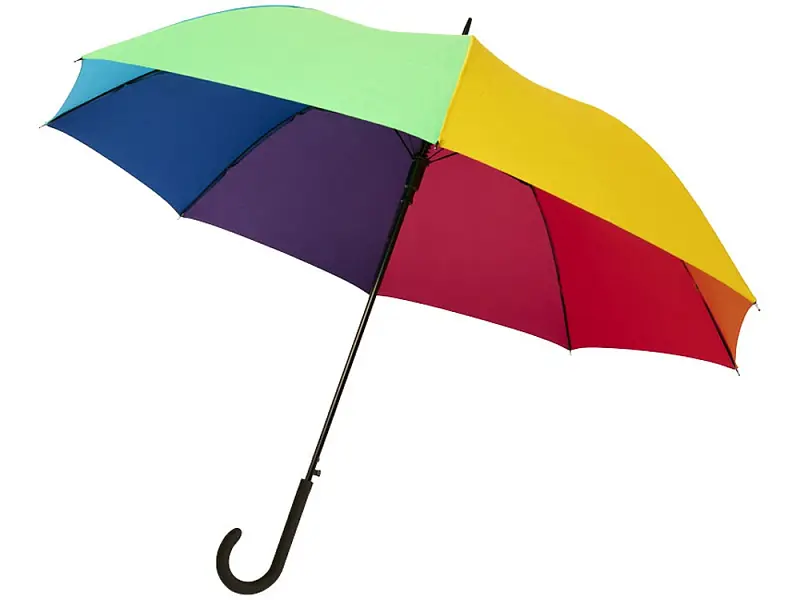 23-дюймовый ветрозащитный полуавтоматический зонт Sarah,  радужный - 10940334p