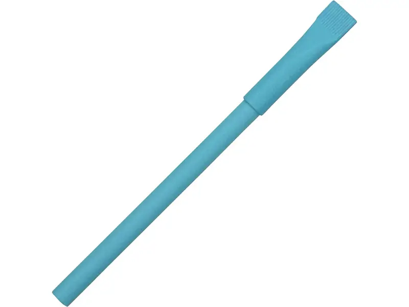 Ручка картонная с колпачком Recycled, голубой - 12600.10