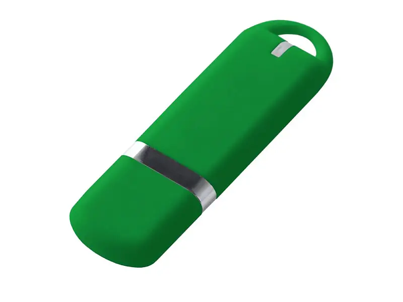 USB-флешка на 16 ГБ с покрытием soft-touch, зеленый - 3048.03.16