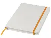 Блокнот Spectrum A5 с белой бумагой и цветной закладкой, белый/желтый