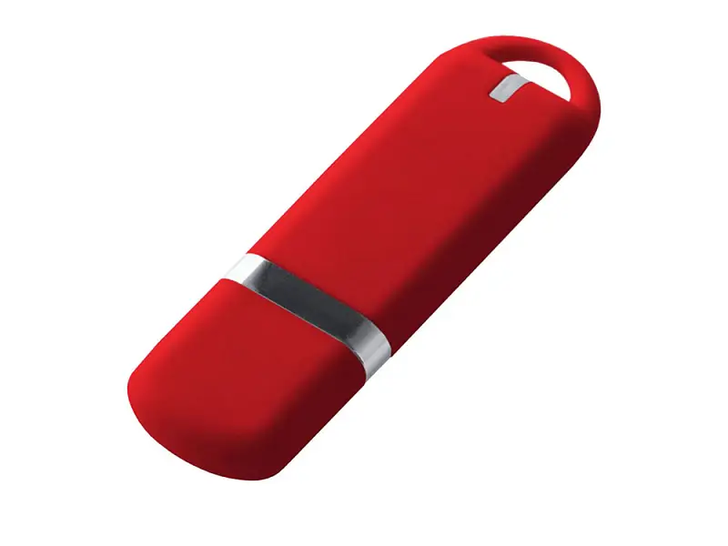 USB-флешка на 16 ГБ с покрытием soft-touch, красный - 3048.01.16