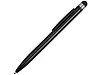 Ручка-стилус металлическая шариковая Poke, серый/черный
