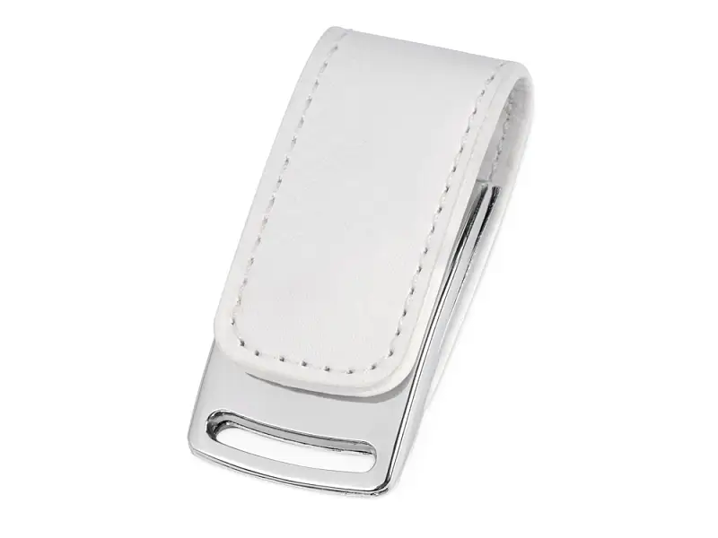 Флеш-карта USB 2.0 16 Gb с магнитным замком Vigo, белый/серебристый - 623616