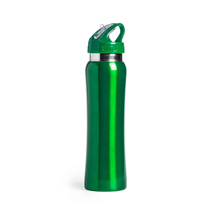 Бутылка для воды SMALY с трубочкой, нержавеющая сталь - 346280/15