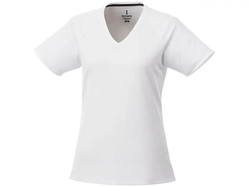Модная женская футболка Amery  с коротким рукавом и V-образным вырезом, белый - 3902601XS