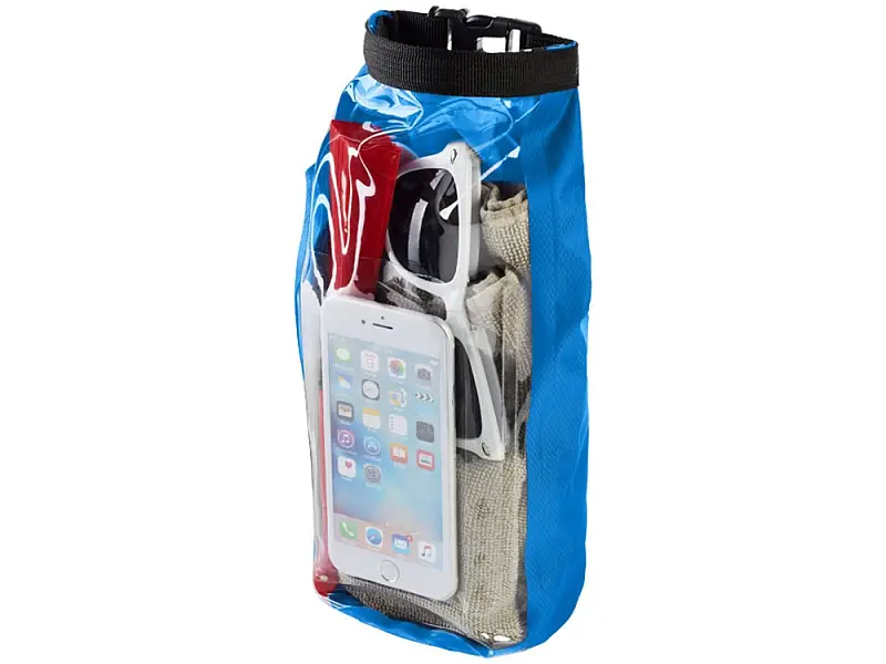 Туристическая водонепроницаемая сумка объемом 2 л, чехол для телефона, голубой