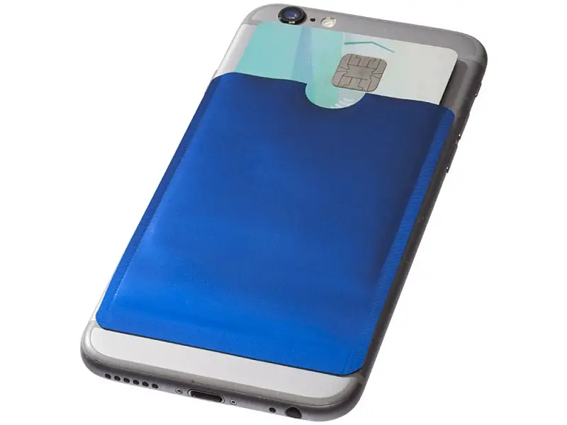 Бумажник для карт с RFID-чипом для смартфона, ярко-синий - 13424603